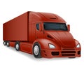 freight truck car delivery cargo anl big vector illustration