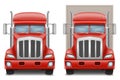 freight truck car delivery cargo anl big vector illustration