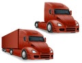 freight truck car delivery cargo anl big vector illustration