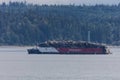 Freighter in Elliot Bay Royalty Free Stock Photo