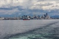 Freighter in Elliot Bay Royalty Free Stock Photo