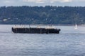 Freighter in Elliot Bay Royalty Free Stock Photo