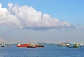 Freighters in the Afternoon Royalty Free Stock Photo