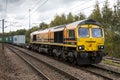 Freightliner Intermodal Class 66 with shipping container train