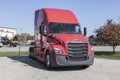 Freightliner Semi Tractor Trailer Truck up for Sale. Freightliner is owned by Freightliner is owned by Daimler Trucks North