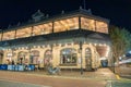 Fremantle, Australia - September 10, 2023: City streets and buildings at night