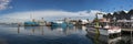 Fremantle fishing boat harbour panorama, Western Australia