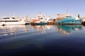 Fremantle Fishing Boat Harbour in Western Australia Royalty Free Stock Photo