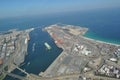 Fremantle Harbour Perth Western Australia from the air