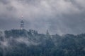 Fremersberg with TV Tower Royalty Free Stock Photo