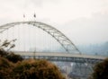 Fremont Bridge, Portland, Oregon Royalty Free Stock Photo