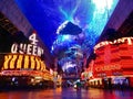 Fremont Street Early Morning Hours Royalty Free Stock Photo