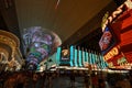 Fremont Street Experience, Binion`s Gambling Hall and Hotel, landmark, night, tourist attraction, lighting