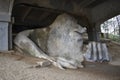 Fremont Troll Under the Bridge in Seattle, Washington, Side View Royalty Free Stock Photo