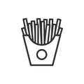 Frenc fries icon vector illustration. Food and cooking Royalty Free Stock Photo