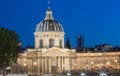 The French Academy in the evening, Paris, France.