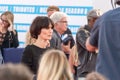 French actress Clotilde Hesme on the red carpet at the 43rd Deauville American Film festival