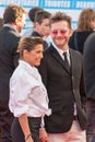 French actress Emma De Caunes on the red carpet at the 43rd Deauville American Film festival