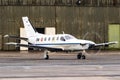 French Air Force Socata TBM-700 passenger plane at Mont-De-Marsan airbase. France - May 17, 2019