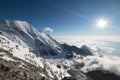 French Alps breathtaking Royalty Free Stock Photo