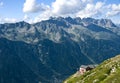 French alps in Chamonix Royalty Free Stock Photo