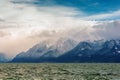 French Alps and lake Geneva or Leman, Switzerland Royalty Free Stock Photo