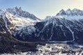 French Alps. Les Aiguilles de Chamonix mountains