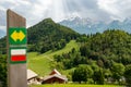 French Alps mountain at Col de la Forclaz, France