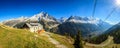 French Alps panorama Royalty Free Stock Photo