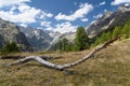 French Alps Valley Royalty Free Stock Photo