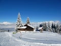 French Alps in Winter Royalty Free Stock Photo