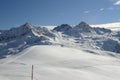French Alps in winter Royalty Free Stock Photo