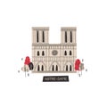 French architecture concept. Notre Dame de Paris
