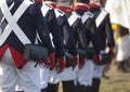 French army marching