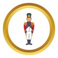 French Army soldier in uniform vector icon Royalty Free Stock Photo