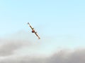 Bombardier closeup. Fighting forest fires in Provence, near Avignon, July 14, 2022