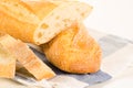French baguette slices Royalty Free Stock Photo