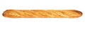 French baguette on white background, isolated, bread.