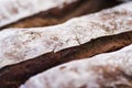 French baguettes closeup Royalty Free Stock Photo