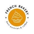 French Bakery logotype badge label Royalty Free Stock Photo