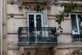 French balcony on building in Paris