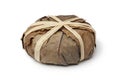 French Banon cheese in chestnut leaves