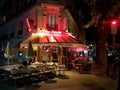 French bistro Montmartre Paris Royalty Free Stock Photo