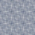 French blue irregular mottled linen seamless pattern. Tonal country cottage style abstract speckled background. Simple