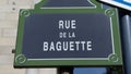 French bread baguette street