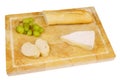 French bread with cheese and grapes Royalty Free Stock Photo