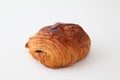 French bread pain au chocolat chocolate croissant on white background Royalty Free Stock Photo