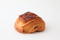 French bread pain au chocolat chocolate croissant on white background Royalty Free Stock Photo