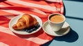 French Breakfast Elegance: A Minimalist Snapshot