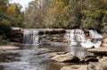 French Broad Falls in the Nantahala National Forest in western North Carolina